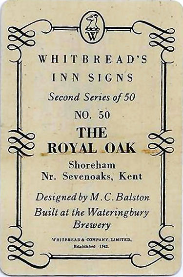 Royal Oak Whitbread card