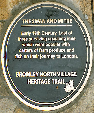 Swan and Mitre plaque 2016