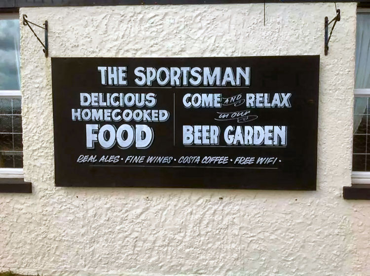 Sportsman info sign