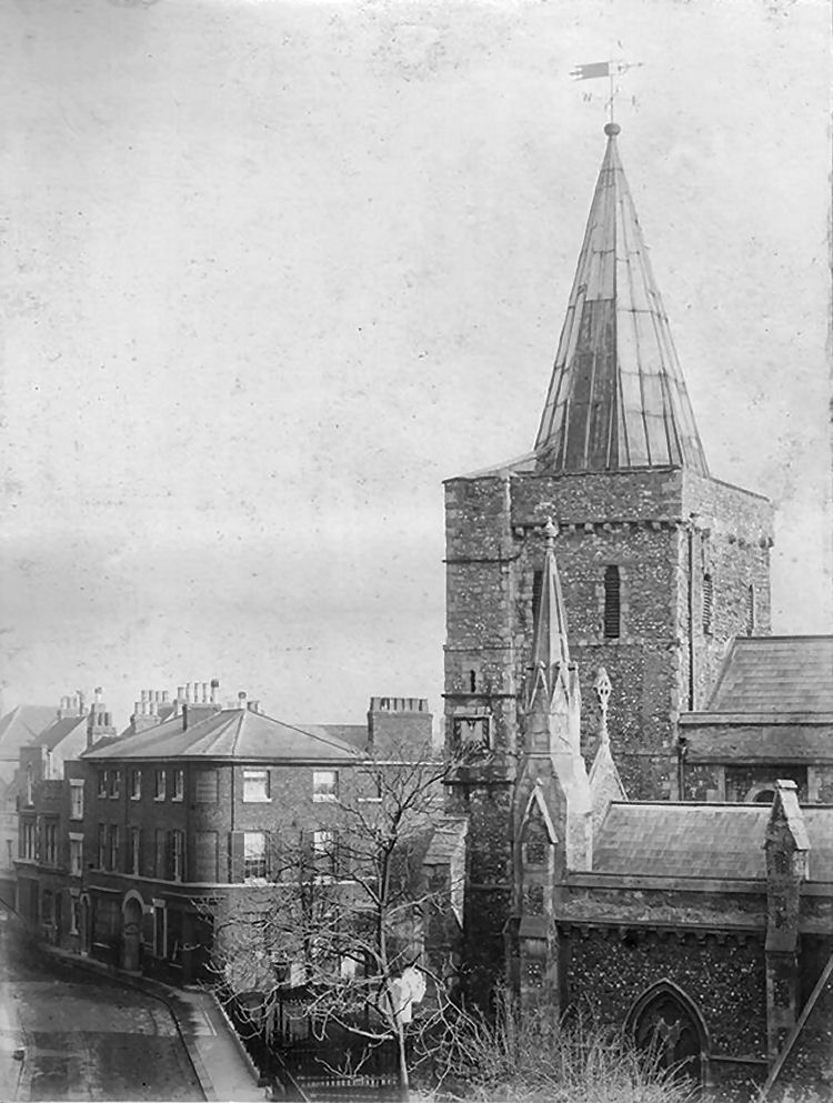 Wellington Hotel & St Mary's Church 1893