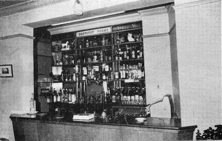 West Cliff Tavern bar 1970