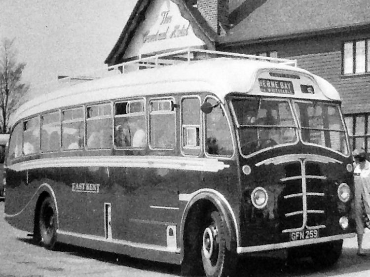 Bus outside Central Hotel 1964