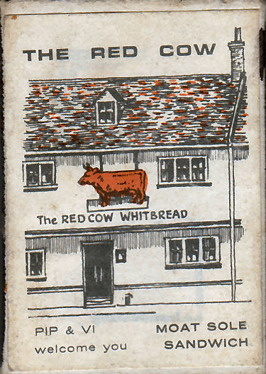 Red Cow matchbox 1970s