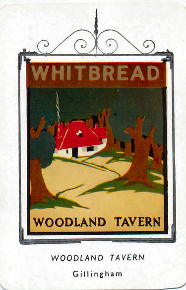 Woodland Tavern Whitbread card