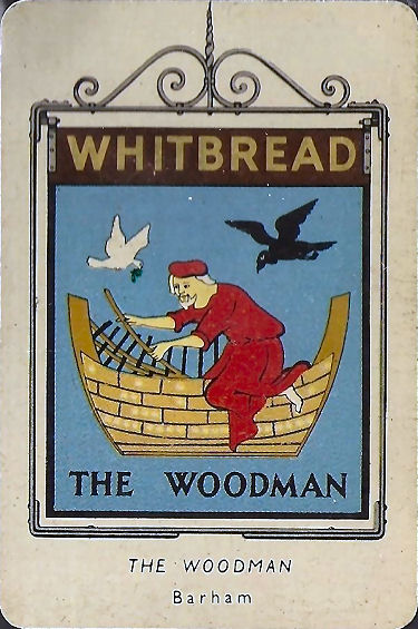 Woodman Whitbread sign