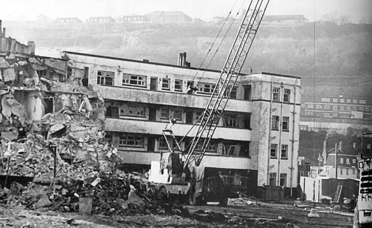 Beach Street demolition 1975