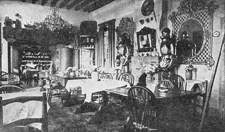 Island Hotel dining room 1950