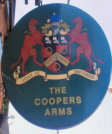 Coopers Arms sign 2007