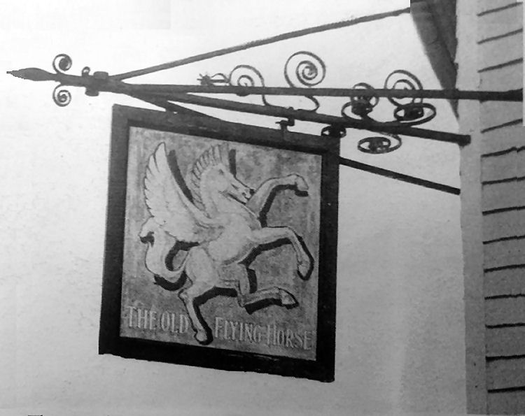 Old Flying Horse sign 1950