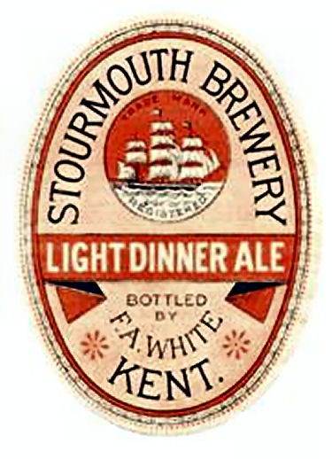 Stourmouth Brewery label 1875