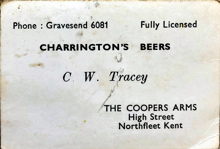 Cooper's Arms business card