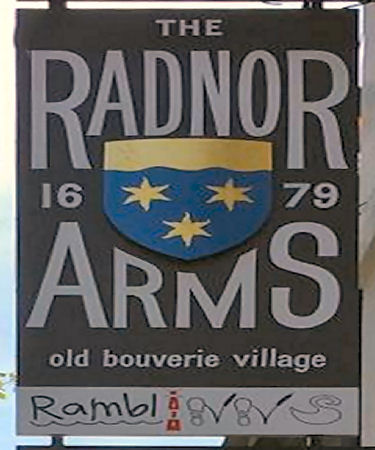 Radnor Arms sign 2018