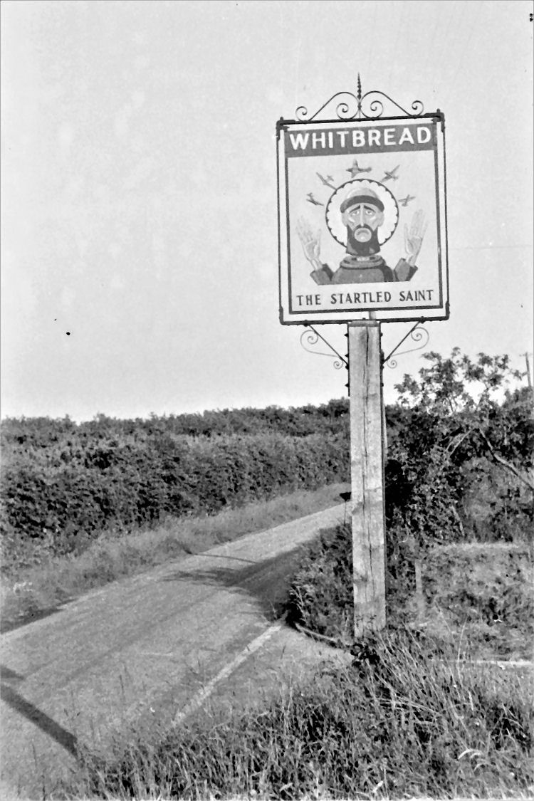 Startled Saint sign 1946