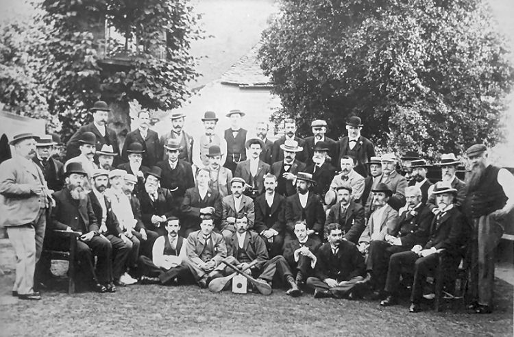 Ye Olde Beverlie bat and trap teams 1896