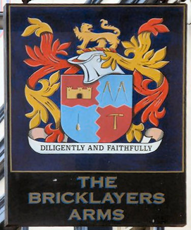 Bricklayer's Arms sign