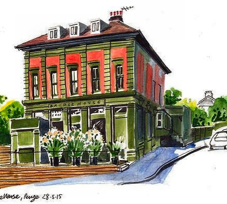 Bridge House Tavern painting 2015