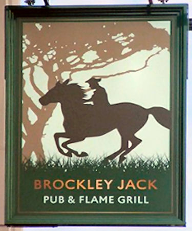 Brockley Jack sign 2018