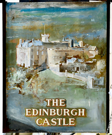 Edinburgh Castle sign 2019