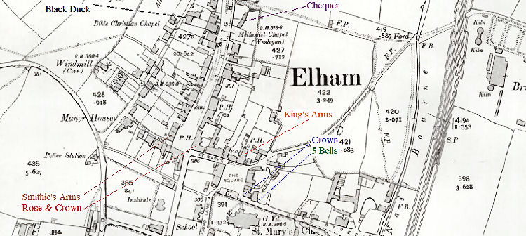 Elham map 1896