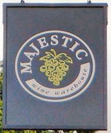 Majestic Wine sign 2015