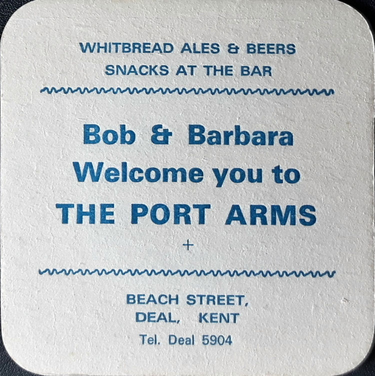 Port Arms beermat 1970s