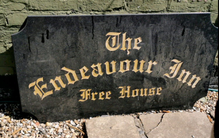 Endeavour Inn sign