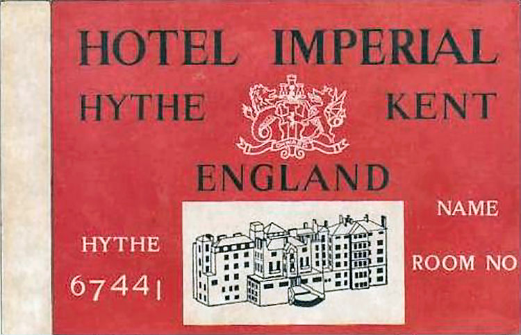 Hotel Imperial match box