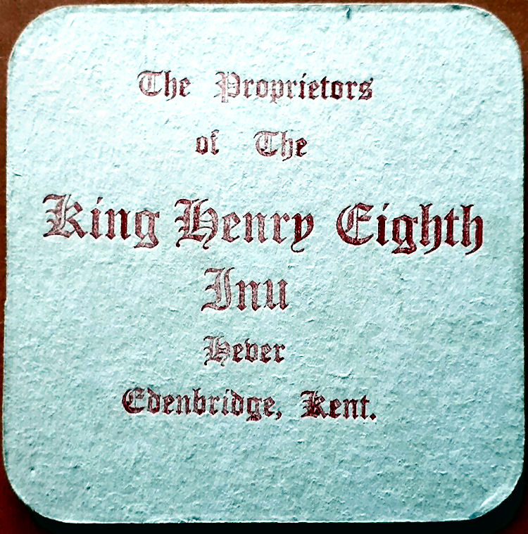 King Henry the Eighth beer mat