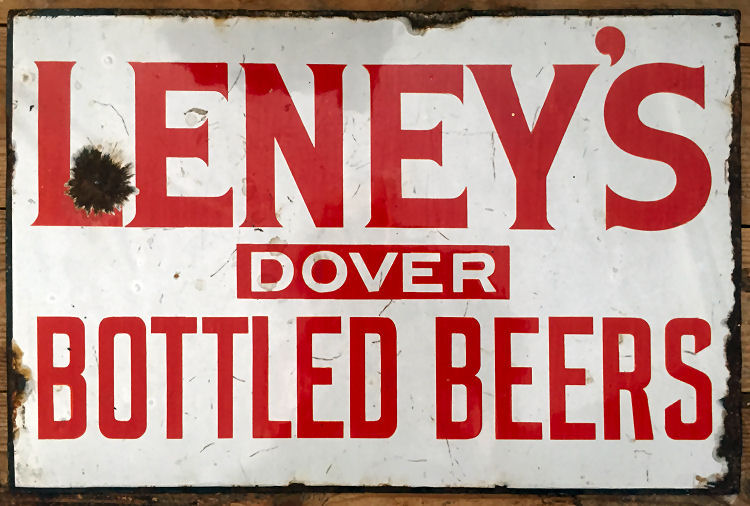 Leney's Bottle Beers sign