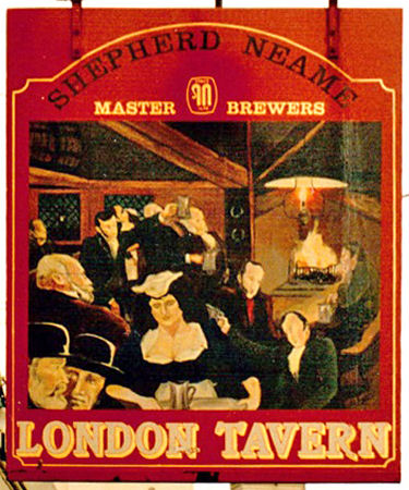 London Tavern sign 1980s