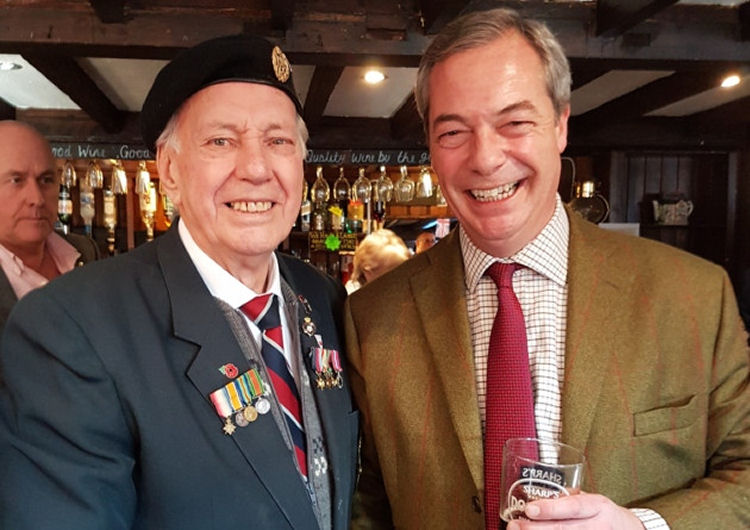Nigel Farage meets veterans 2017