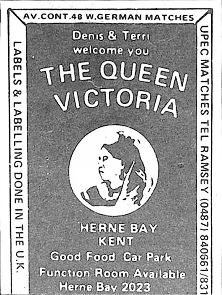 Queen Victoria match box