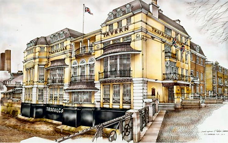 Trafalgar Tavern painting