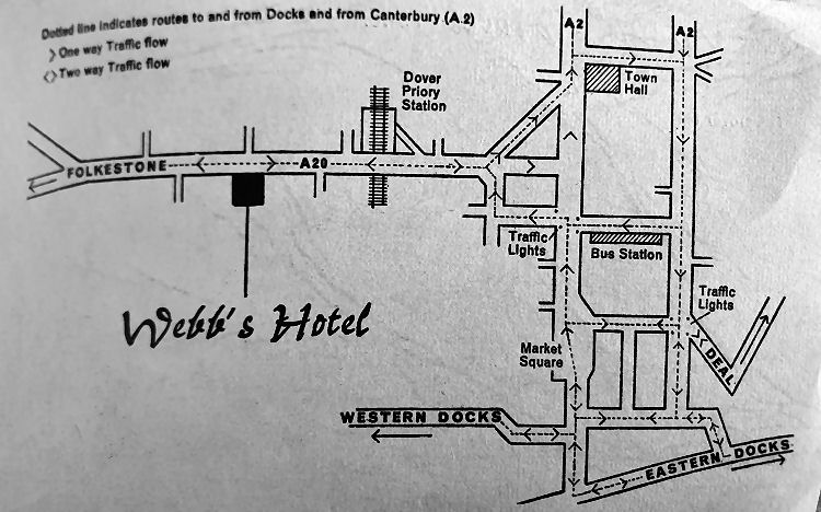 Webbs Hotel card 1972