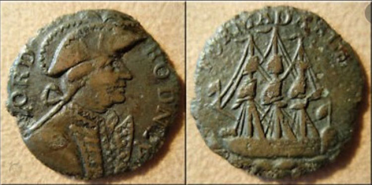 Admiral Rodney coin 1781