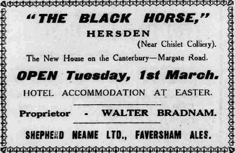Black Hotrse advert 1932