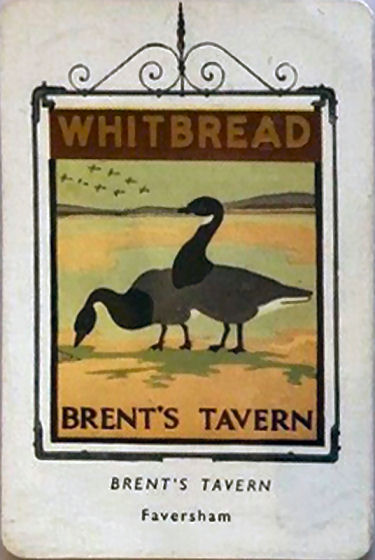 Brent's Tavern card 1955