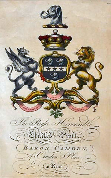 Camden Coat of Arms 1768