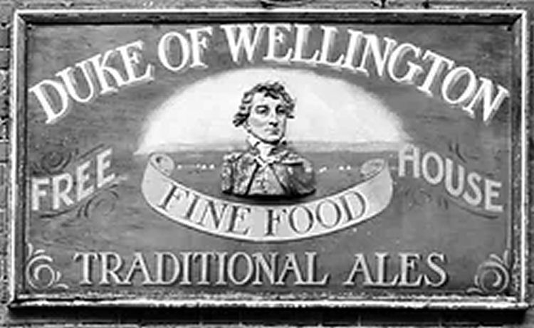 Duke of Wellington sign