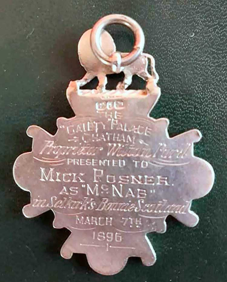 Gaiety medal 1896