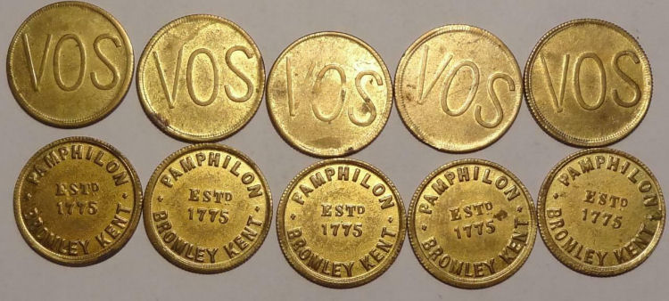 George Pamphilon tokens 1775