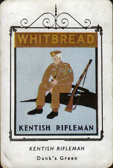 Kentish Rifleman card 1953