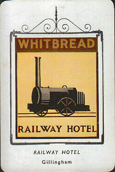 Railway Hotel card 1955