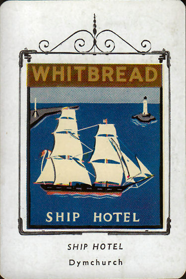 Ship Hotel card 1955