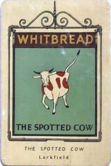 Spotted Cow card 1950