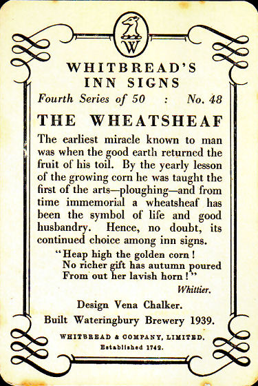 Wheatsheaf card 1955