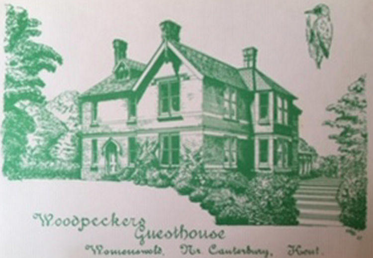 Woodpeckers Guest House card 1972