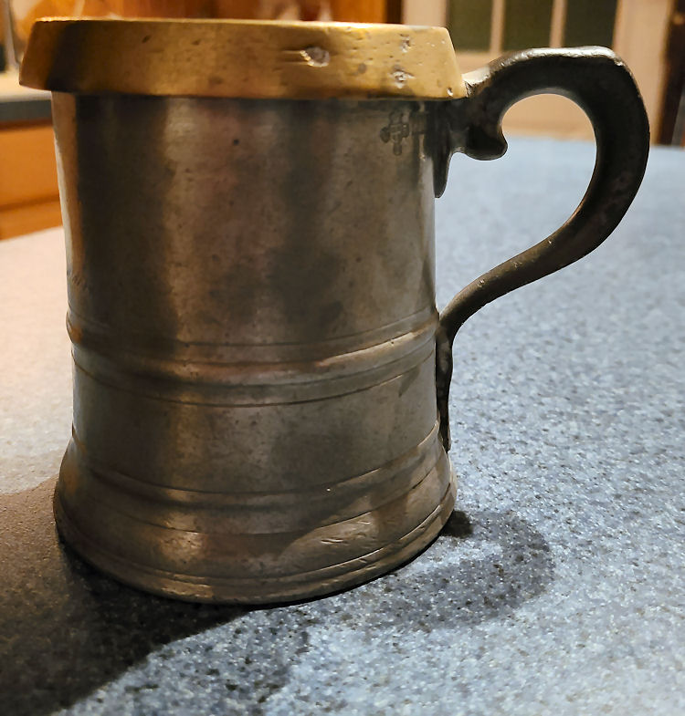 British Queen pewter mug