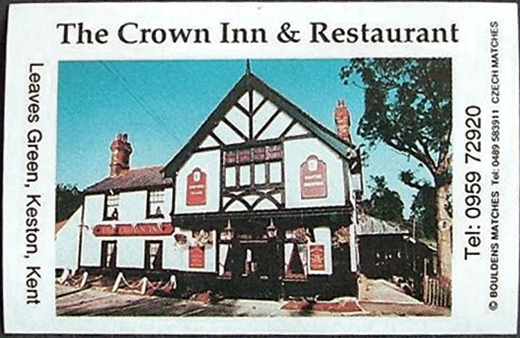 Crown Inn matchbox