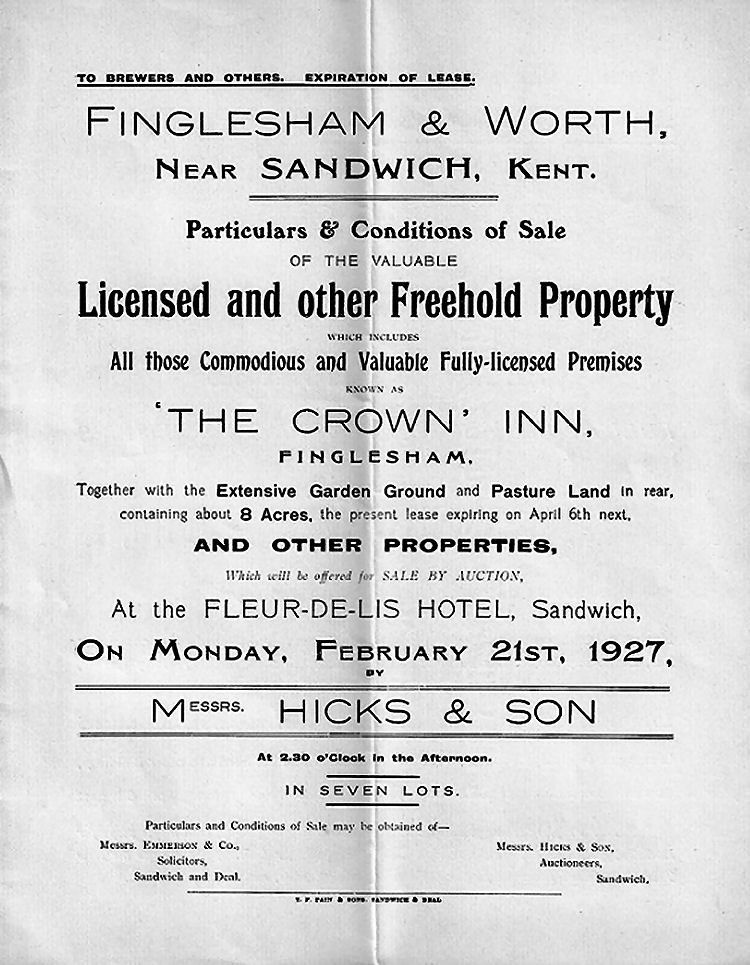Crown sale leaflet 1927